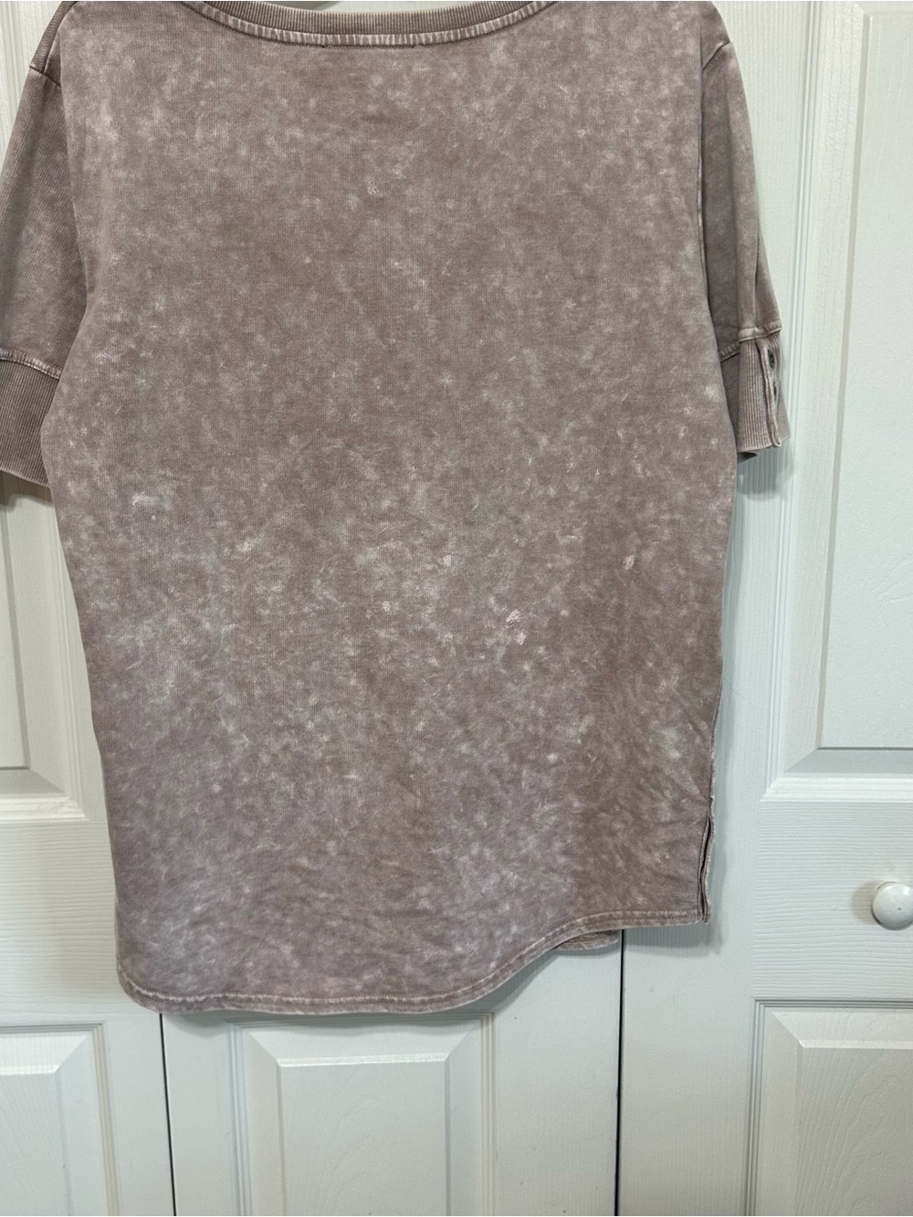 Jane & Delancey Zadig & Voltaire Dusty Pink Mineral-Wash Sweatshirt Sz M - Picture 6 of 10